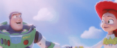 Buzz Lightyear And Jessie Holding Hands GIF