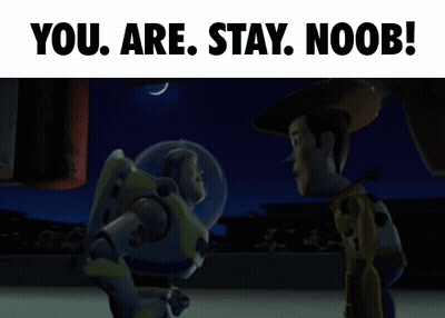 Buzz Lightyear And Woody In A Scene From Toy Story GIF