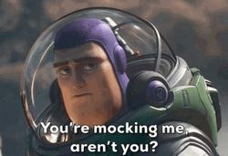Buzz Lightyear Being Mocked GIF