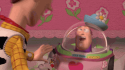 Buzz Lightyear Blue Hat With Flower GIF