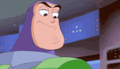Buzz Lightyear Close Up Face GIF