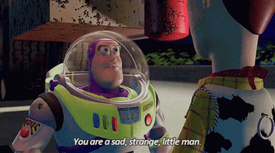 Buzz Lightyear From Toy Story Talking To Woody GIF