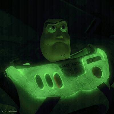 Buzz Lightyear Glowing In The Dark Wasn't Me GIF