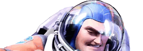 Buzz Lightyear In Space Suit Sticker