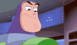 Buzz Lightyear's Shocked Expression GIF