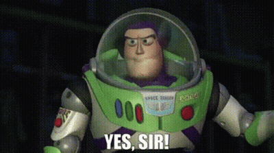 Buzz Lightyear Saying Yes Sir GIF