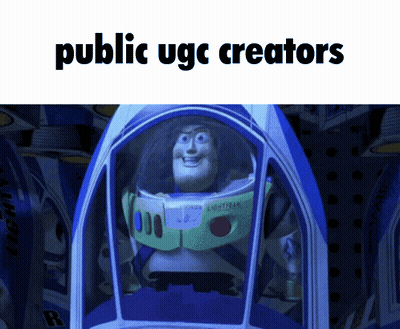 Buzz Lightyear Sitting In Spaceship Public UGC Creators GIF