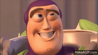 Buzz Lightyear Smiling Close Up GIF