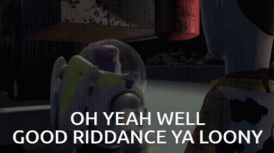 Buzz Lightyear Standing Next To Woody GIF