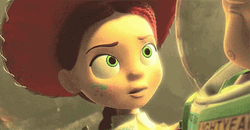 Buzz Lightyear Talking To Jessie GIF