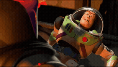 Buzz Lightyear With Red Button GIF