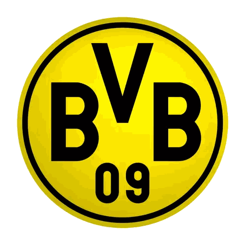 BVB 09 Logo In Yellow And Black Sticker