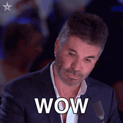 Bwahaha Sarcastic Wow Simon Cowell GIF