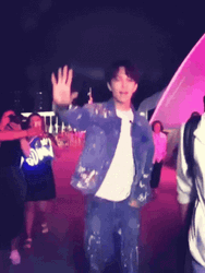 Bye Bye Bye Dimash Waving GIF