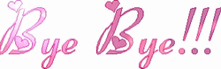 Bye Bye Bye Flashing Text Design GIF