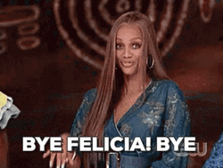 Bye Felicia Funny Tyra Banks GIF