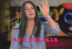 Bye Felicia Waving Lady GIF