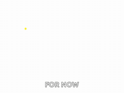Bye For Now Text In Yellow GIF