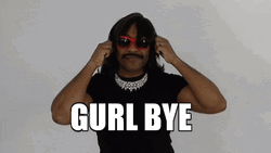 Bye Girl Touching Hair GIF