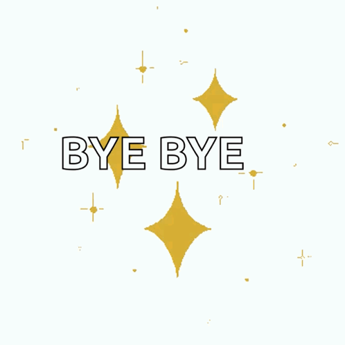 Bye Surrounded By Gold Diamonds GIF