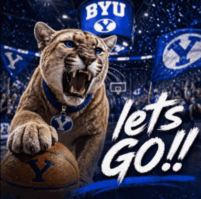 BYU Basketball Team Advertisement GIF