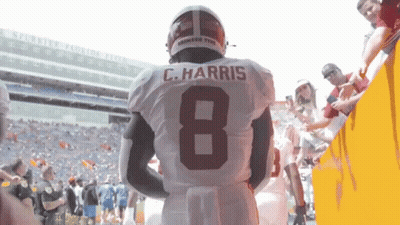 C. Harris Football Player Number 8 Jersey GIF