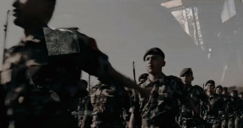 Cadet Serious Faces GIF