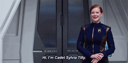 Cadet Sylvia Tilly Introducing GIF