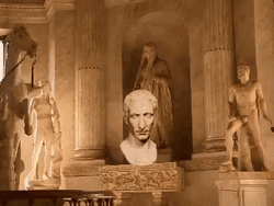 Caesar Head Statue GIF