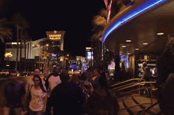 Caesars Palace Las Vegas  At Night GIF