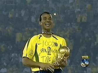 Cafu Kissing FIFA World Cup Trophy GIF