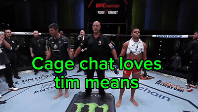 Cage Chat Loves Tim Means Written On Screen GIF