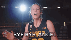 Caitlin Clark Clapping Bye Angel GIF
