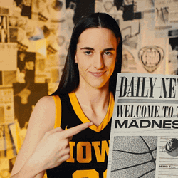 Caitlin Clark Daily News Broadsheet GIF