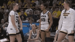 Caitlin Clark Playful Shoulder Bump GIF