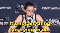 Caitlin Clark Press Conference Interview GIF