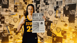 Caitlin Clark Welcome To Madness Print Ad GIF