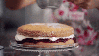 Cake Being Sprinkled With Powdered Sugar GIF