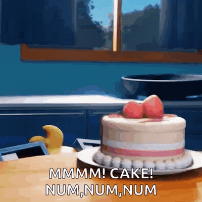 Cake Num Num Num GIF