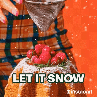 Cake With Let It Snow GIF