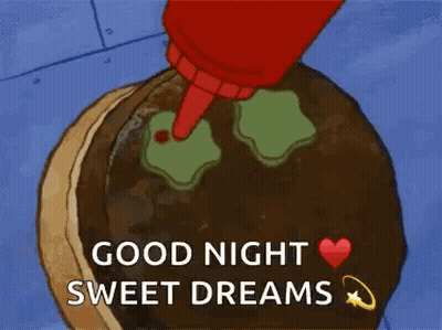 Cake With Smileys And Good Night GIF