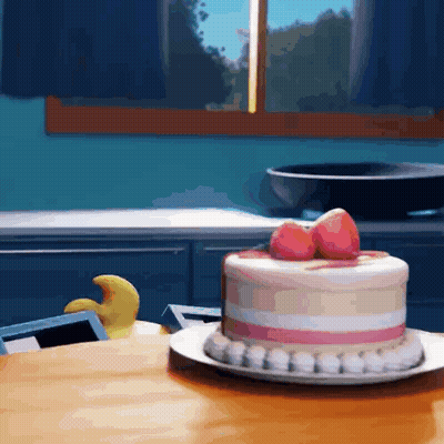 Cake With Strawberries GIF