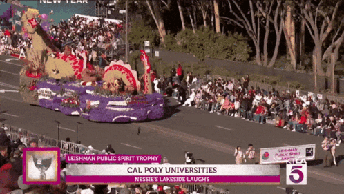 Cal Poly Universities Parade On TV GIF