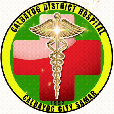 Calbayog District Hospital Logo With Caduceus GIF