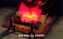 Calcifer Got Big And Mad GIF