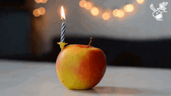 Calcifer On A Little Candle GIF