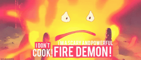 Calcifer The Fire Demon GIF