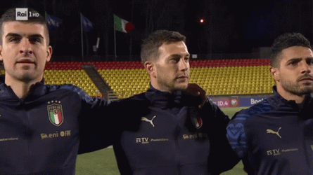 Calcio Nazionale National Anthem Stand GIF