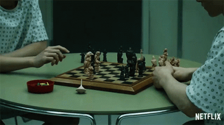 Calculated Chess Move Stranger Things GIF