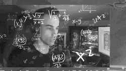 Calculating Man Black And White
